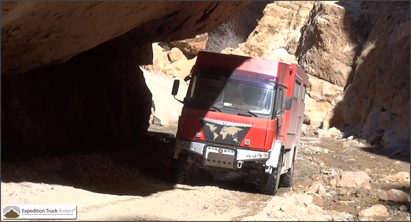 Agile Mercedes 917AF 4x4 Expedition Truck in Morocco