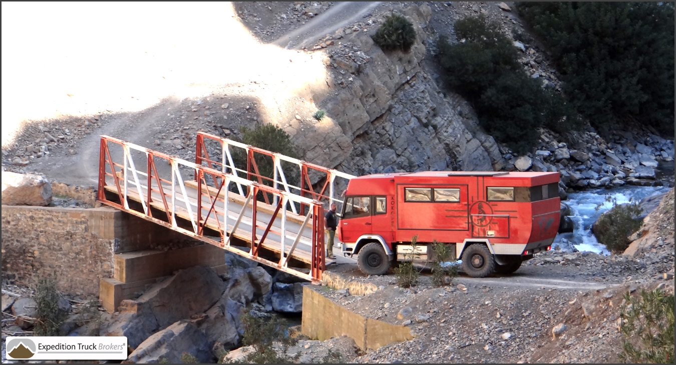 Agile Mercedes 917AF 4x4 Expedition Truck in Morocco