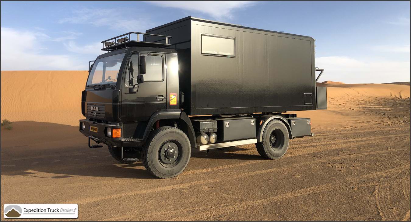 MAN 10.225 4x4 Overland Truck for a 2+ person crew with lift bed