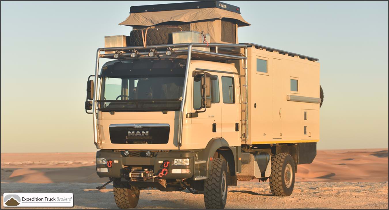 MAN TGM 4x4 Familien Expeditionsfahrzeug für 7 Personen mit Dachzelt