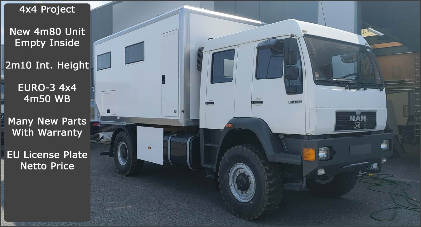 MAN 18.240 4X4 Double Cab Overland Truck Project