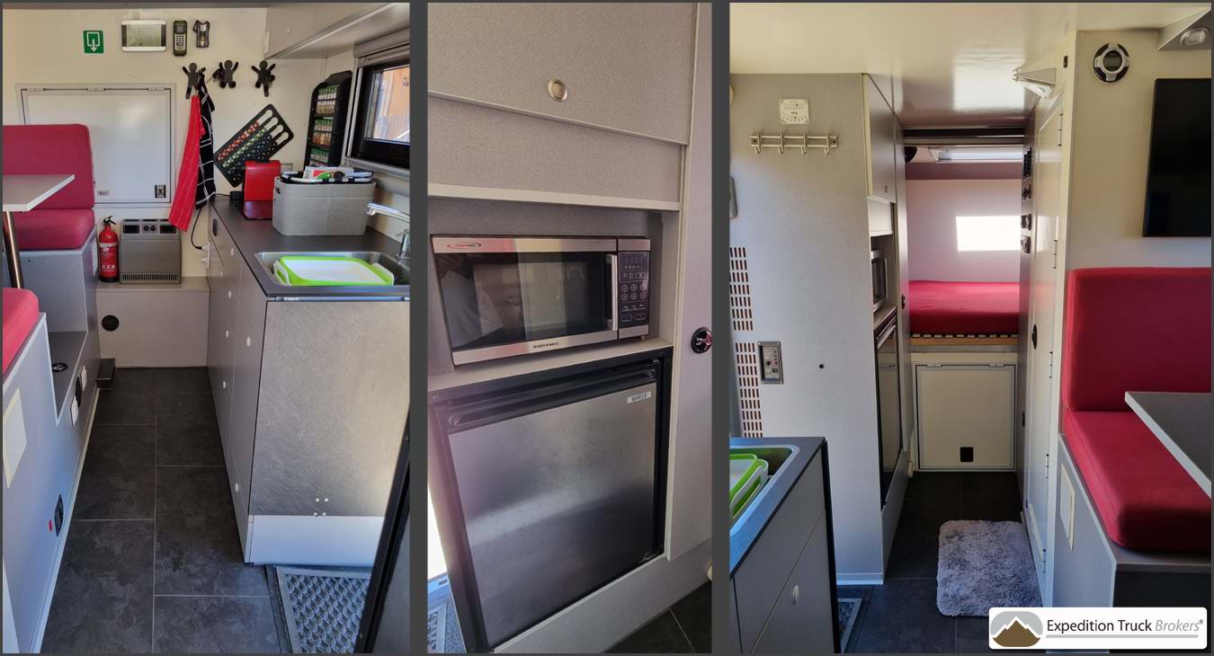 MAN TGM 13.280 4x4 Expedition Truck Kitchen view