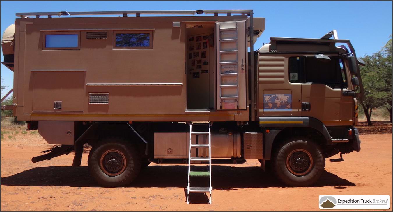 MAN TGM 13.280 4x4 Expedition Camper for a 2+1 person crew