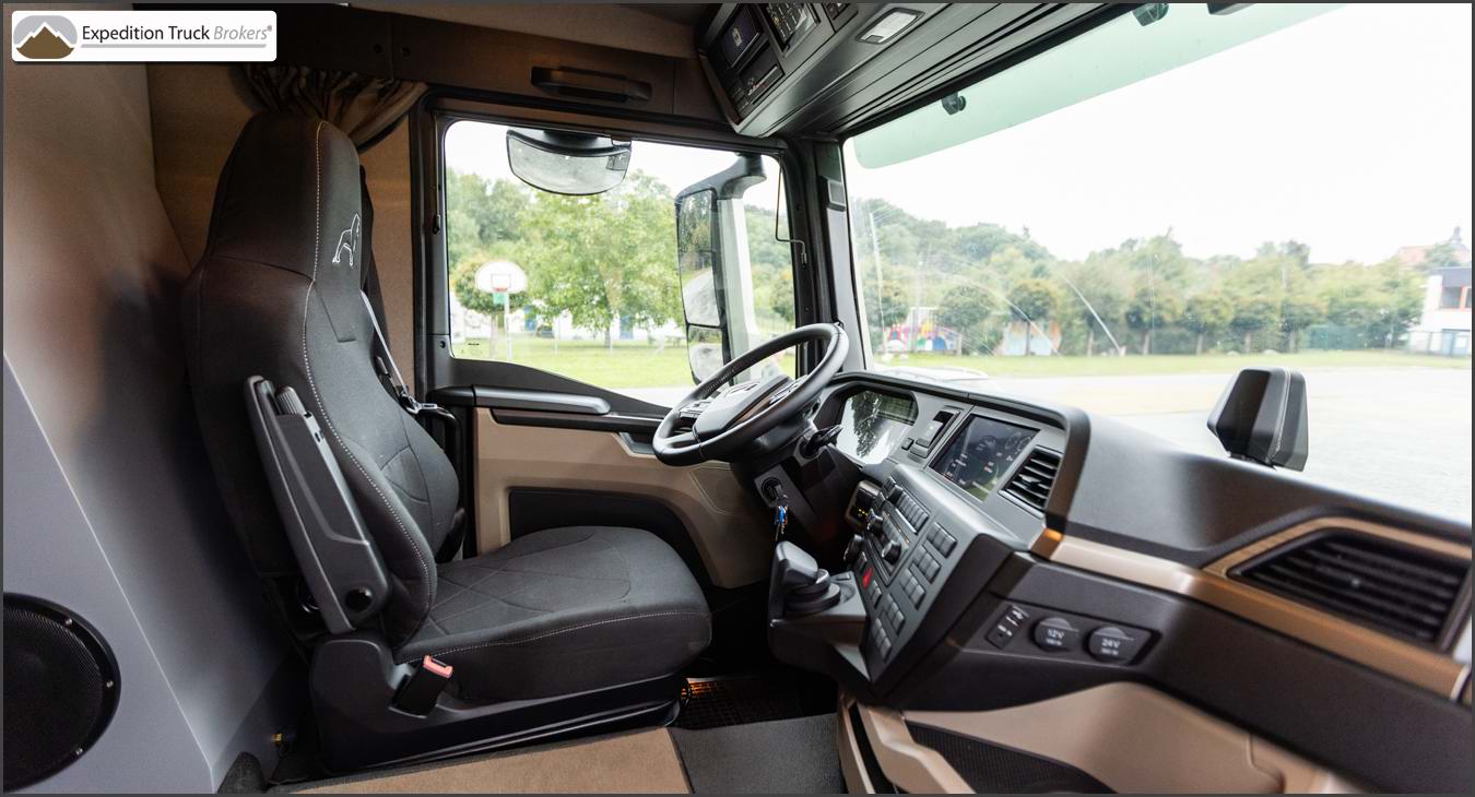 MAN TGM 13.290 Carbon Drivers Cab interior view