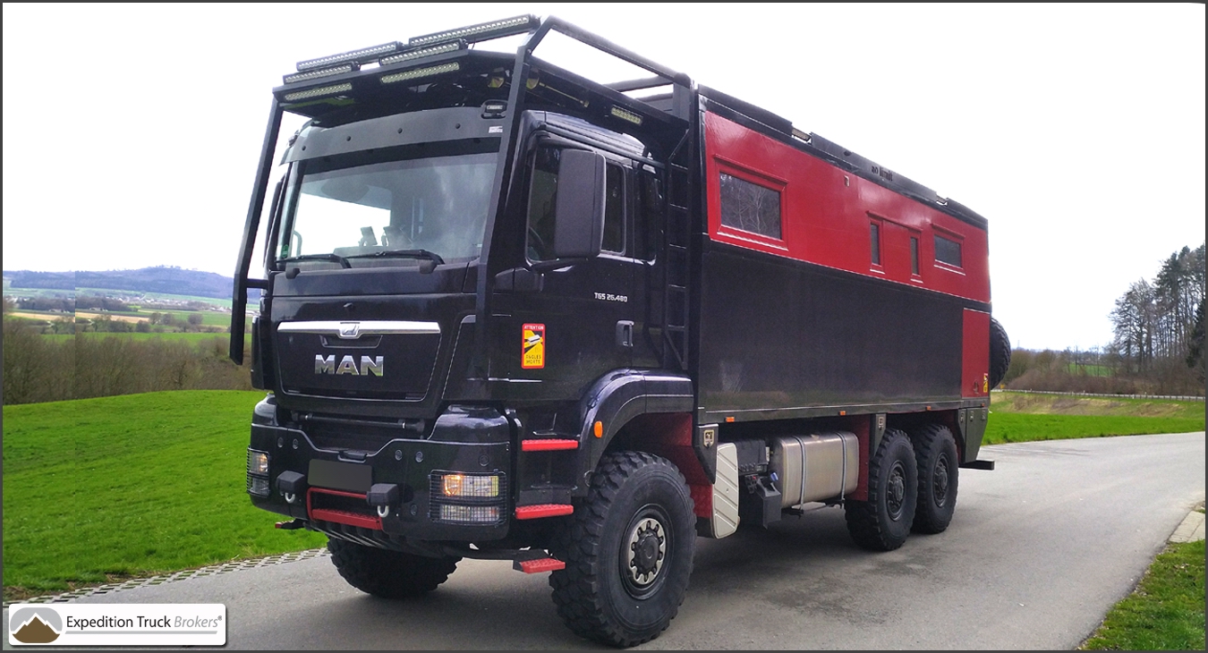 MAN TGS 26.480 6x6 EURO-5 Expedition Truck with QUAD garage