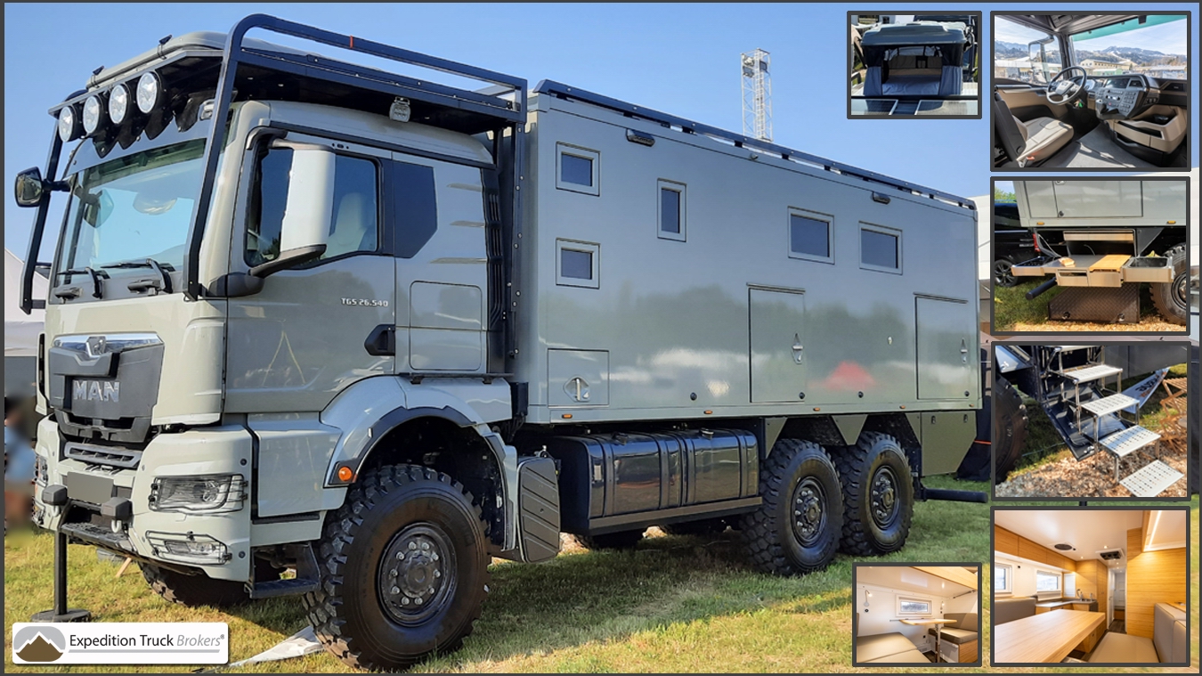 MAN TGS 6x6 Expedition Truck for a 6+ person crew