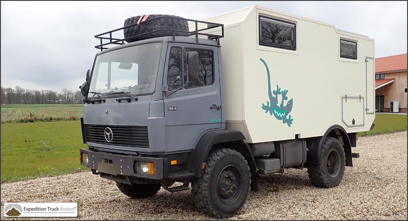 Mercedes 914 Expedition Truck with motorcycle platform