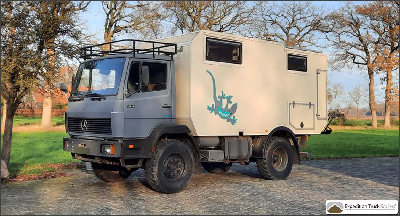 Mercedes 914 Expedition Truck with motorcycle platform