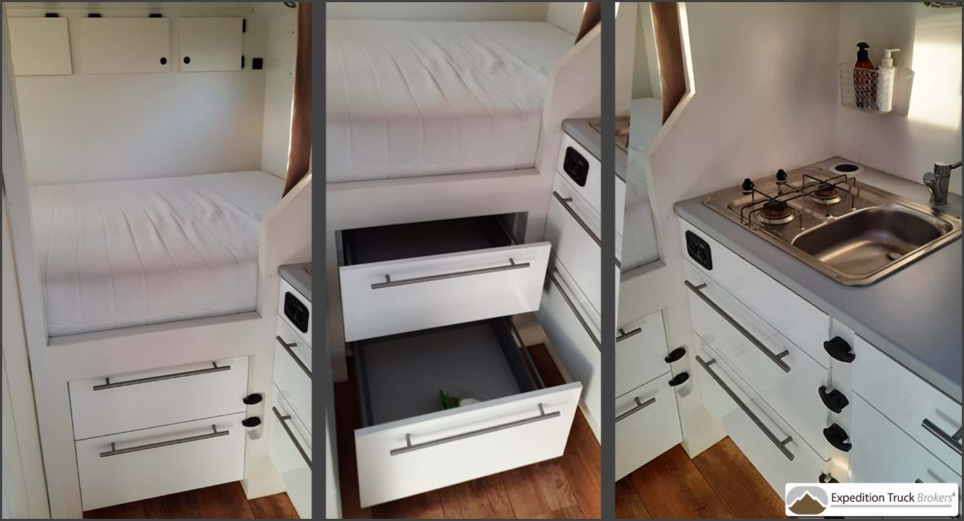 Mercedes 4x4 Expeditie vrachtwagen met vast bed en keuken