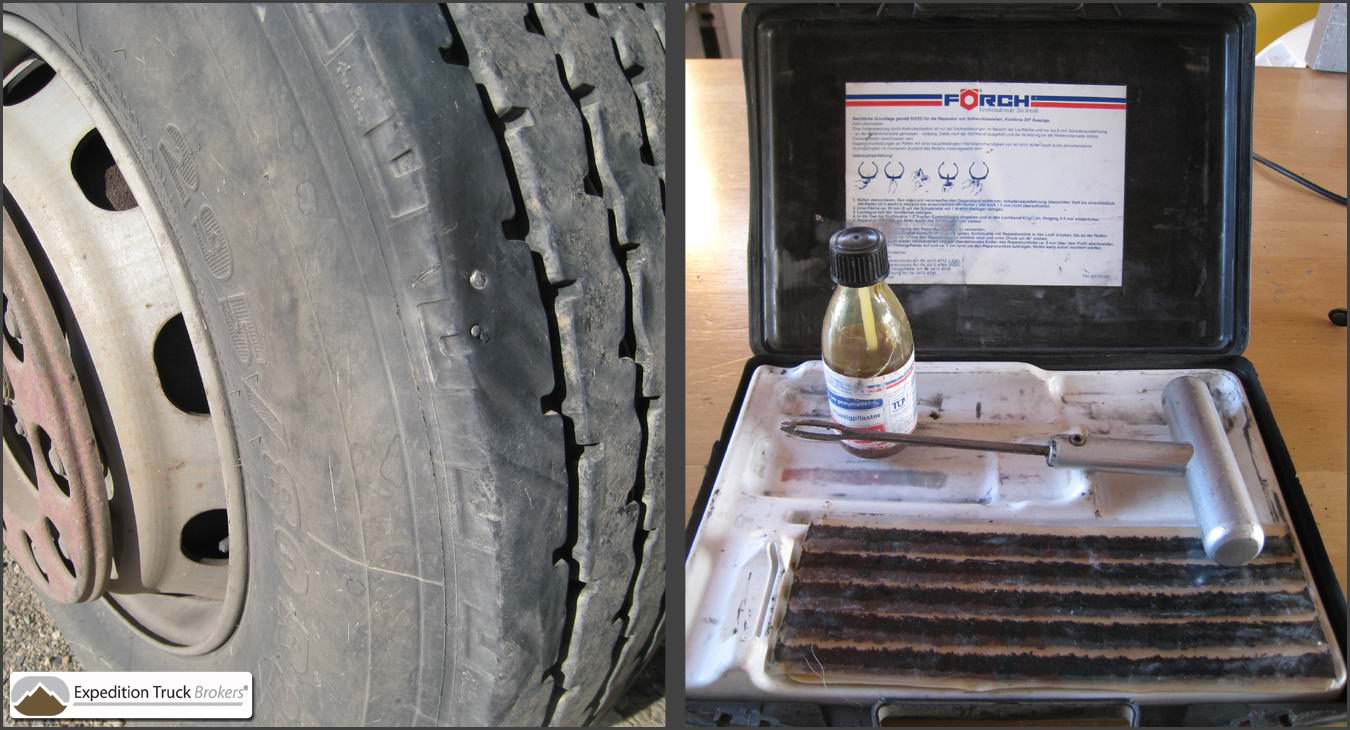  Overland Truck Tire puncture repair set