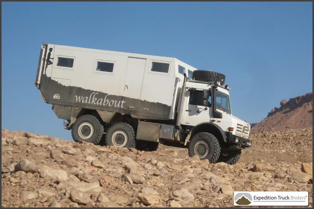 Unimog U4000 6x6 Expedition Truck in the desert