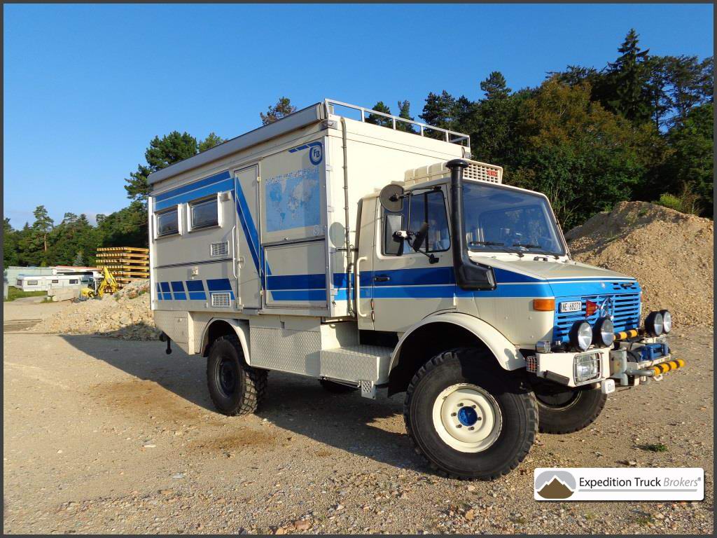Unimog U1300 expeditie voertuig voor 2+ personen
