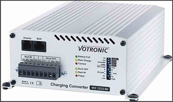 Votronic Boost Charger for LiFePo4 connected engine alternators