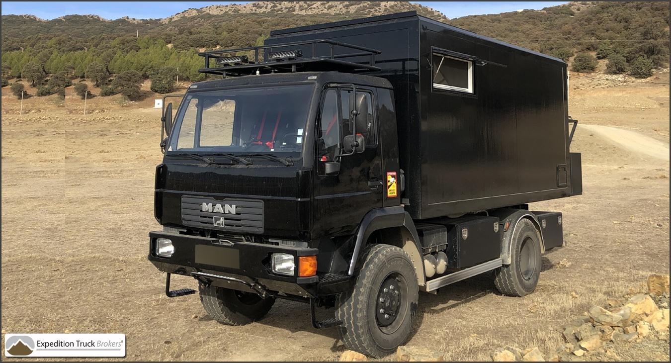 MAN 4x4 Overland Truck with lift bed