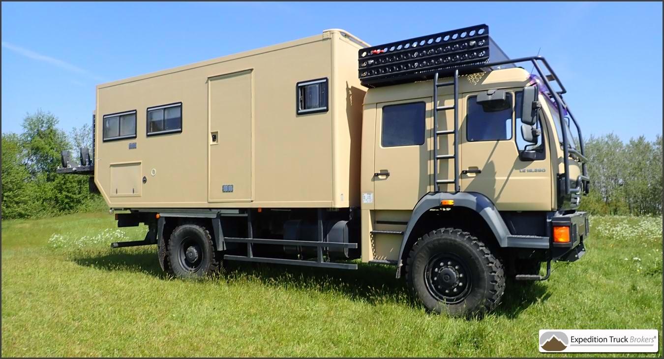 MAN 18.280 4x4 Camion Campingcar VASP RAID pour équipage de 4+ personnes  MAN 18.280 4x4 Camion Campingcar VASP RAID