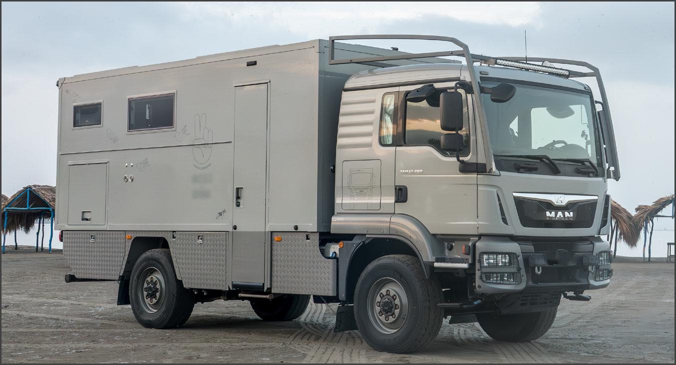 MAN TGM 13.290 Camion tout-terrain pour 2+ personnes en voyage autour du monde MAN TGM 13.290 Camion tout-terrain pour 2+ personnes